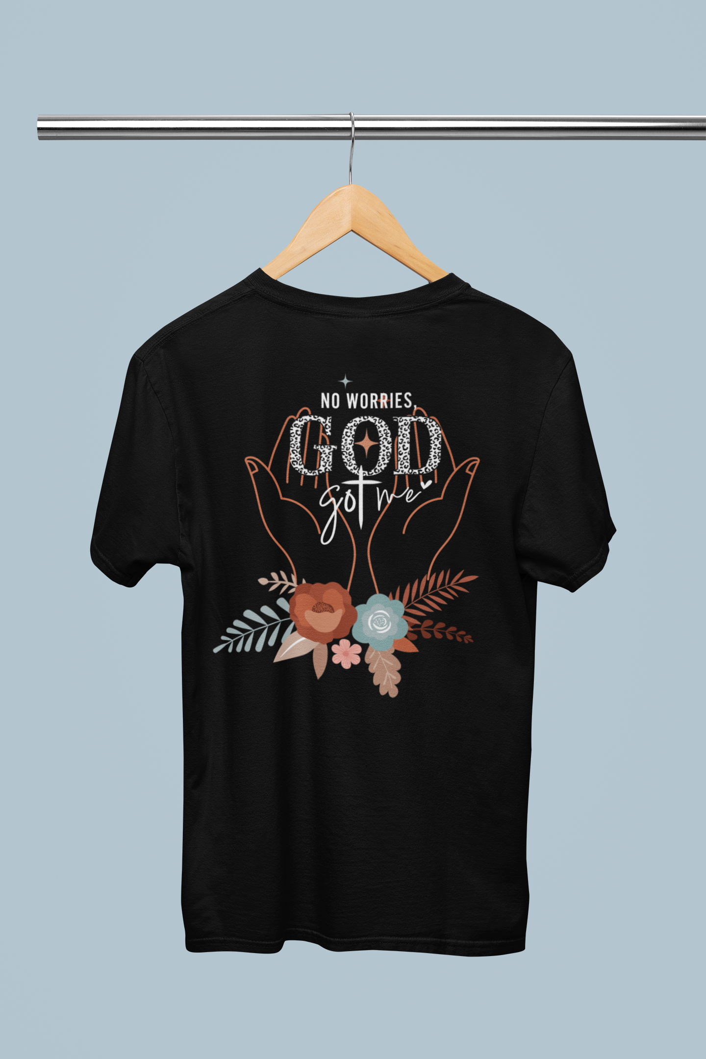 "IN GOD'S HANDS" 100% Cotton Short-Sleeve T-Shirt