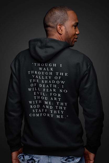 "I Will Fear No Evil" 80% Cotton 20% Polyester Long-Sleeve Hoodie