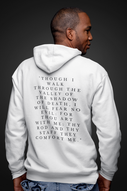 "I Will Fear No Evil" 80% Cotton 20% Polyester Long-Sleeve Hoodie